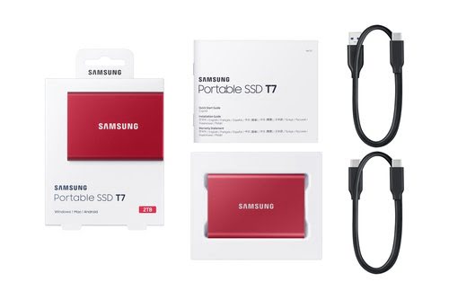 Samsung T7 2TB RED - Achat / Vente sur grosbill-pro.com - 11