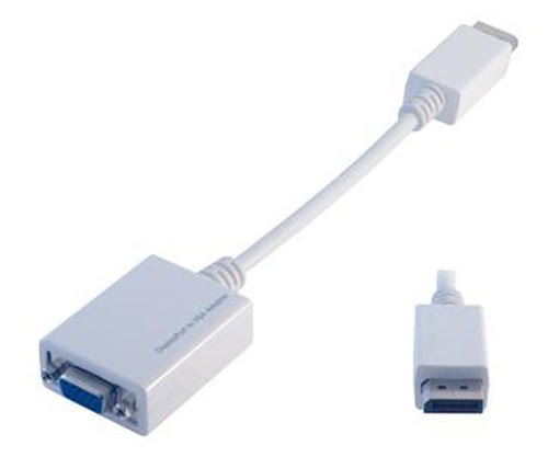 Adaptateur câble DP m/VGA f - Connectique PC - grosbill-pro.com - 0