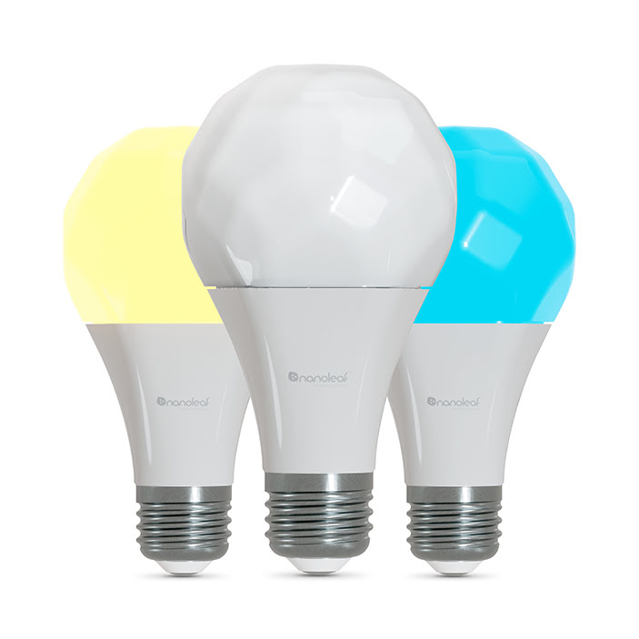 Nanoleaf Essentials Smart A19 Ampoule E27 - 3 pièces (NL45-0800WT240E27-3PK --) - Achat / Vente Objet connecté / Domotique sur grosbill-pro.com - 0