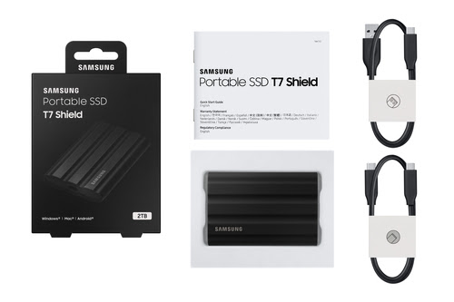 Samsung T7 SHIELD 2To Black (MU-PE2T0S/EU) - Achat / Vente Disque SSD externe sur grosbill-pro.com - 10