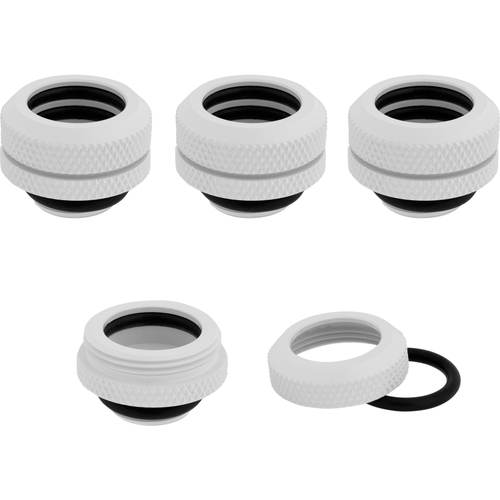 Corsair Fittings Hydro X XF Hardline - 14 mm Blanc (x4) - Watercooling - 2