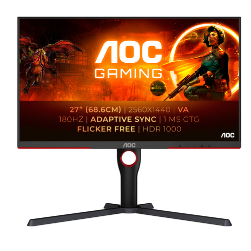 AOC 27"  Q27G3XMN/BK - Ecran PC AOC - grosbill-pro.com - 0