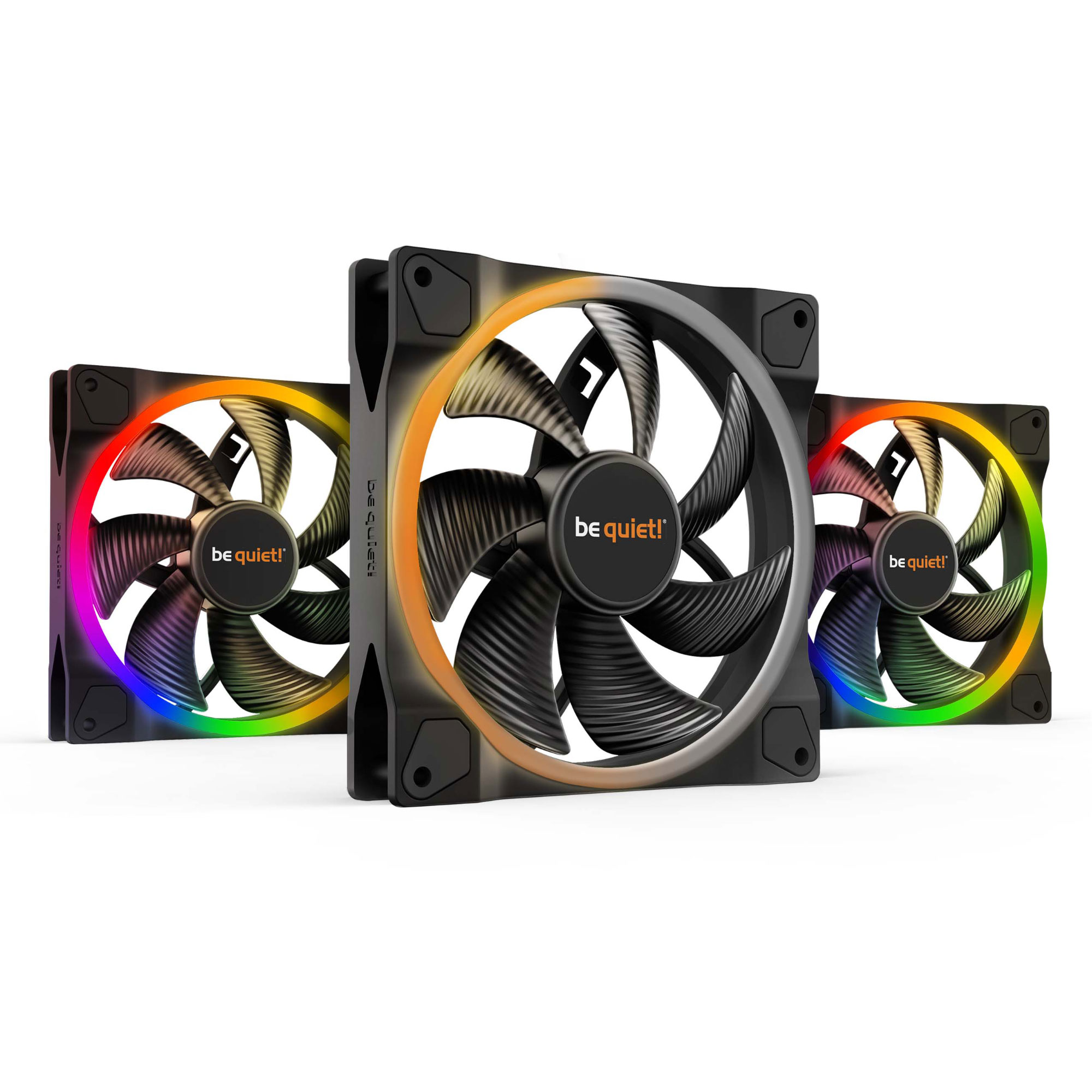 Be Quiet! Light Wings 140mm PWM ARGB Kit x3 - Ventilateur boîtier - 0