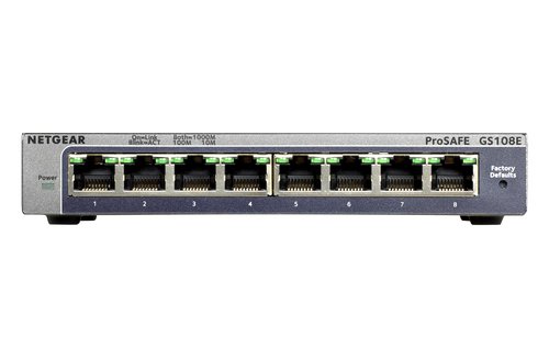Switch Netgear 8 ports 10/100/1000 - GS108E   - grosbill-pro.com - 0