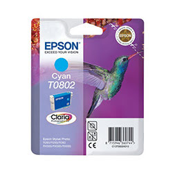 Grosbill Consommable imprimante Epson Cartouche Claria T0802 Cyan