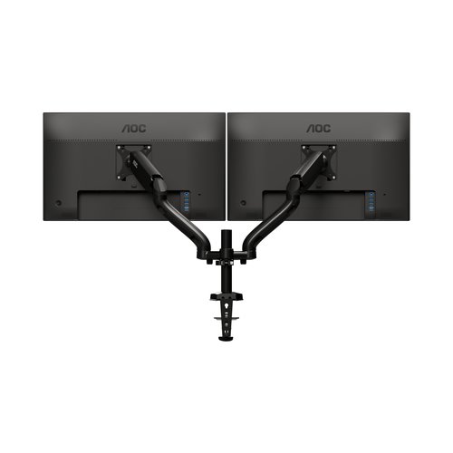 Bras à gaz orientable 2 écrans 27" max de 9kg - Accessoire écran - 9