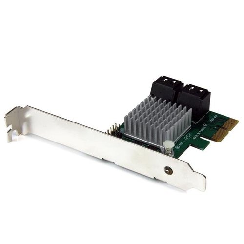 Grosbill Carte réseau StarTech 4 Port PCIe SATA III Controller Card