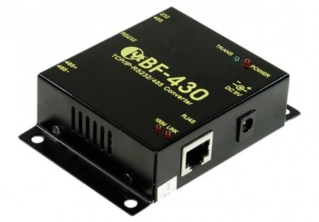 Serveur IP RS232 DB9 + RS485 sur reseau 10/100