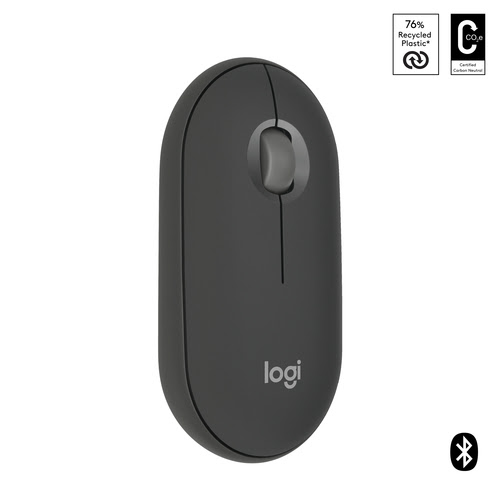 Logitech PEBBLE M350S Graphite - Souris PC Logitech - grosbill-pro.com - 1