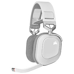 Grosbill Micro-casque Corsair HS80 RGB WIRELESS Blanc