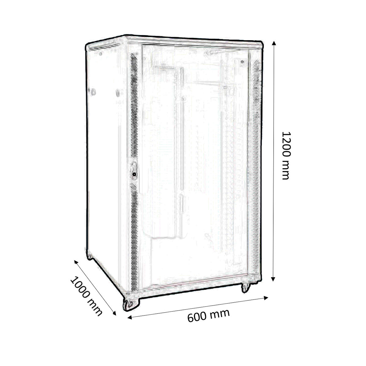 Kimex International Baie de brassage 24U 19" - 600x1000mm (112-6124K) - Achat / Vente Réseau divers sur grosbill-pro.com - 4