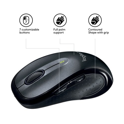 Wireless Mouse M510 - BLACK - EMEA - Achat / Vente sur grosbill-pro.com - 3