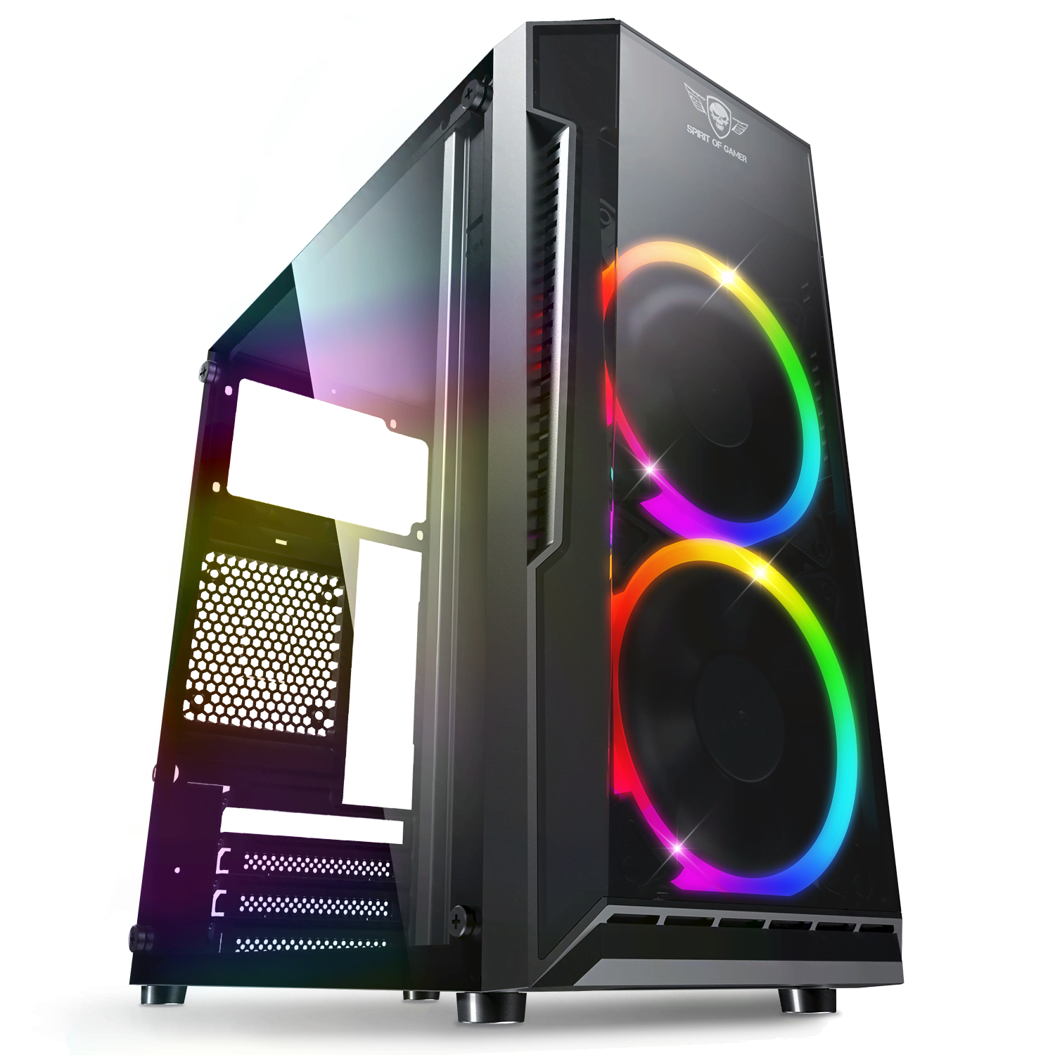 Spirit Of Gamer - Clone III  Boitier PC Gamer RGB Noir