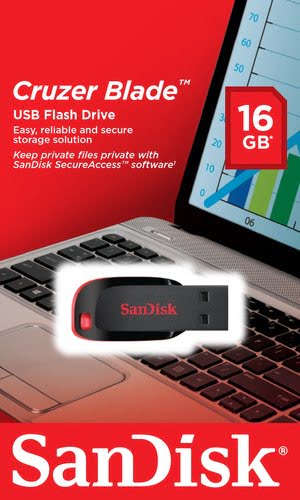 SanDisk USB Cruzer Blade 16GB - Achat / Vente sur grosbill-pro.com - 1