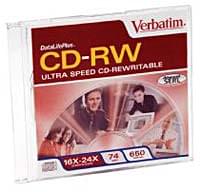Grosbill Pro CDRW 74min certifié 16-24X - 0