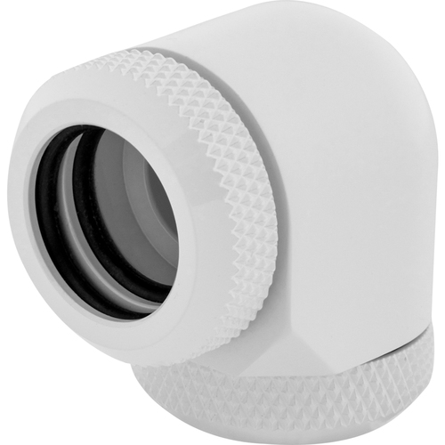 Grosbill Watercooling Corsair Fittings 90° Hydro X XF Hardline - 14mm Blanc (x2)