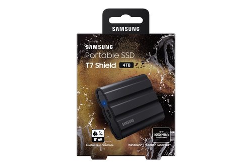 Samsung T7 SHIELD 4To Black (MU-PE4T0S/EU) - Achat / Vente Disque SSD externe sur grosbill-pro.com - 7