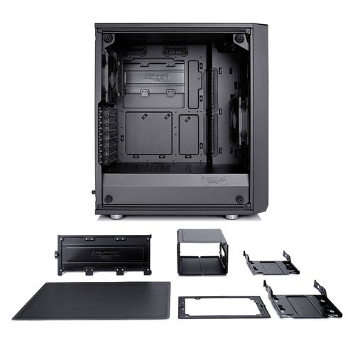 Fractal Design Meshify C Tempered Glass Dark Midi-Tower - schwarz - Achat / Vente sur grosbill-pro.com - 19