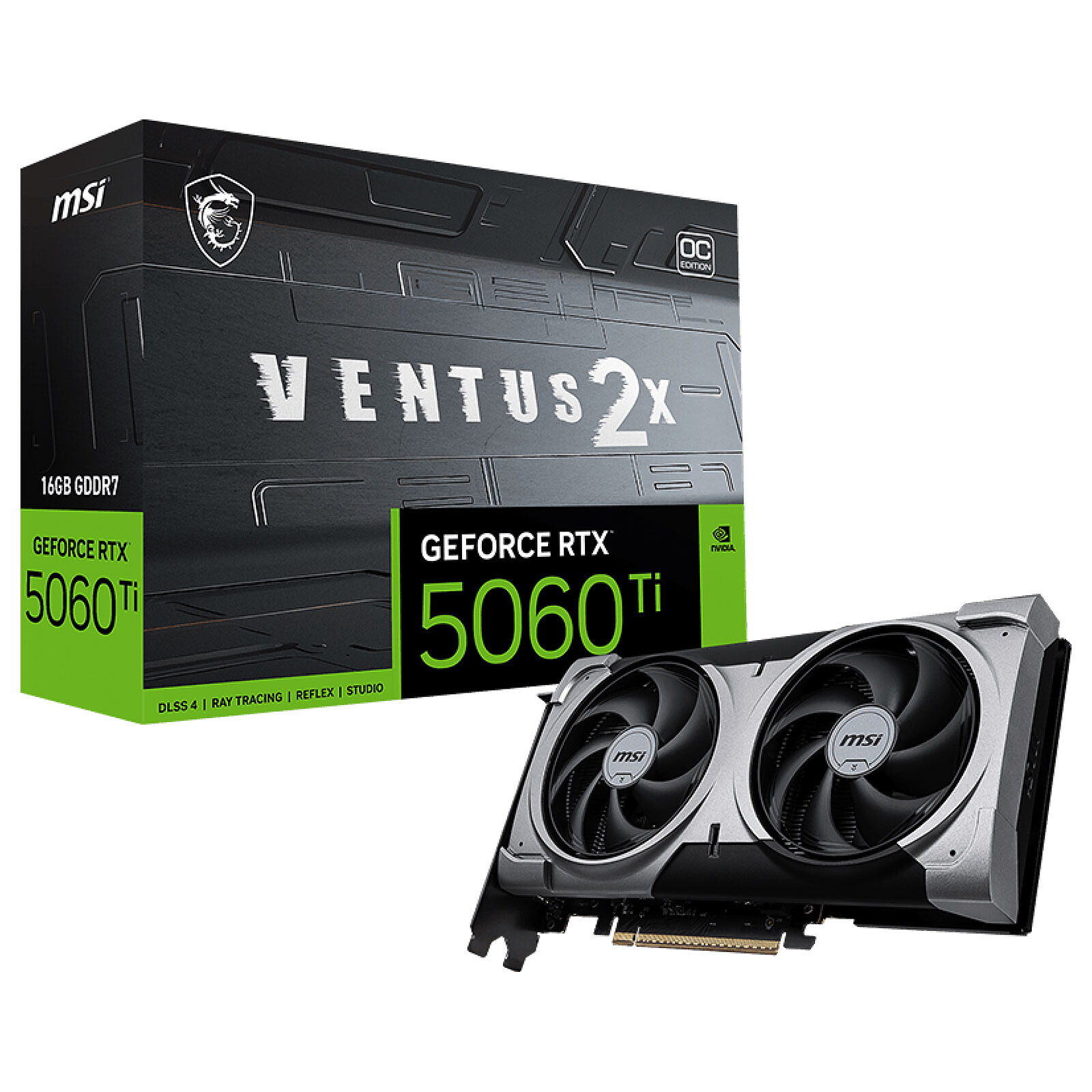 GeForce RTX 5060 Ti 16G VENTUS 2X OC WHITE