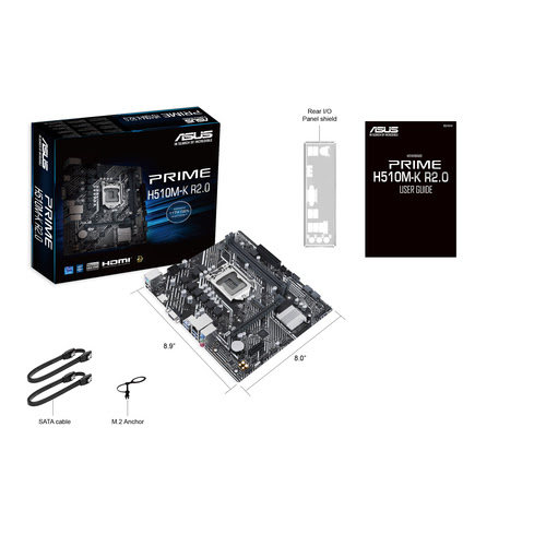 Asus PRIME H510M-K R2.0 Micro-ATX  - Carte mère Asus - grosbill-pro.com - 2