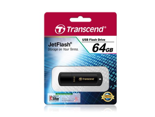 JetFlash 350/64GB USB 2.0 Black - Achat / Vente sur grosbill-pro.com - 1