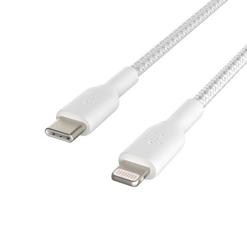 Lightning to USB-C Cable Braid 2M White