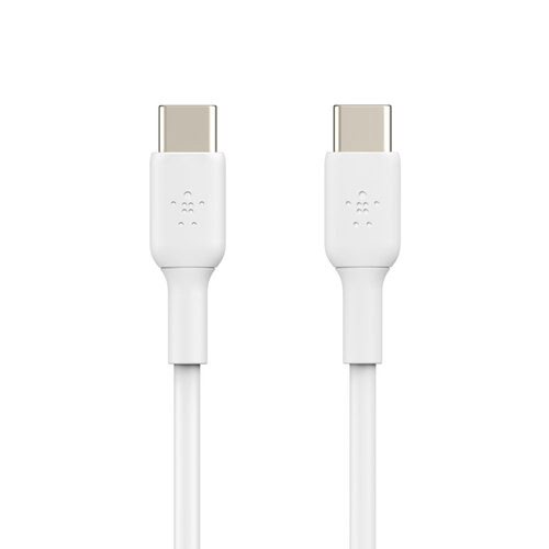 USB-C to USB-C Cable 2M White - Connectique PC - grosbill-pro.com - 2