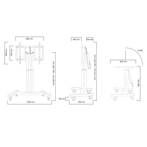 PLASMA-M2500TBLACK 42-100" NewStar Motor - Achat / Vente sur grosbill-pro.com - 7