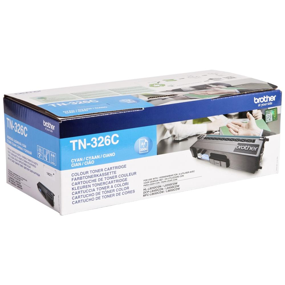 Toner Cyan 3500p - TN-326C pour imprimante Laser Brother - 0