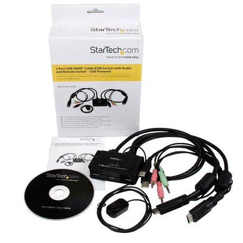 2 Port USB HDMI Cable KVM Switch - Achat / Vente sur grosbill-pro.com - 5