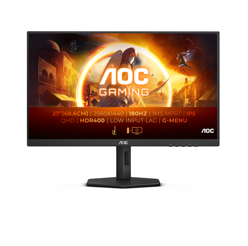 Grosbill Ecran PC AOC Q27G4X 27" QHD/180Hz/IPS/1ms/HDR/G-Sync/FS Prem