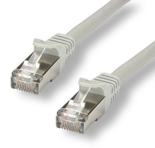 Cordon RJ45 F/UTP cat.6 droit Cu Gris 0,2m