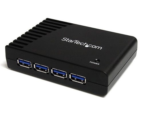 Grosbill Switch StarTech 4 Port Black SuperSpeed USB 3.0 Hub