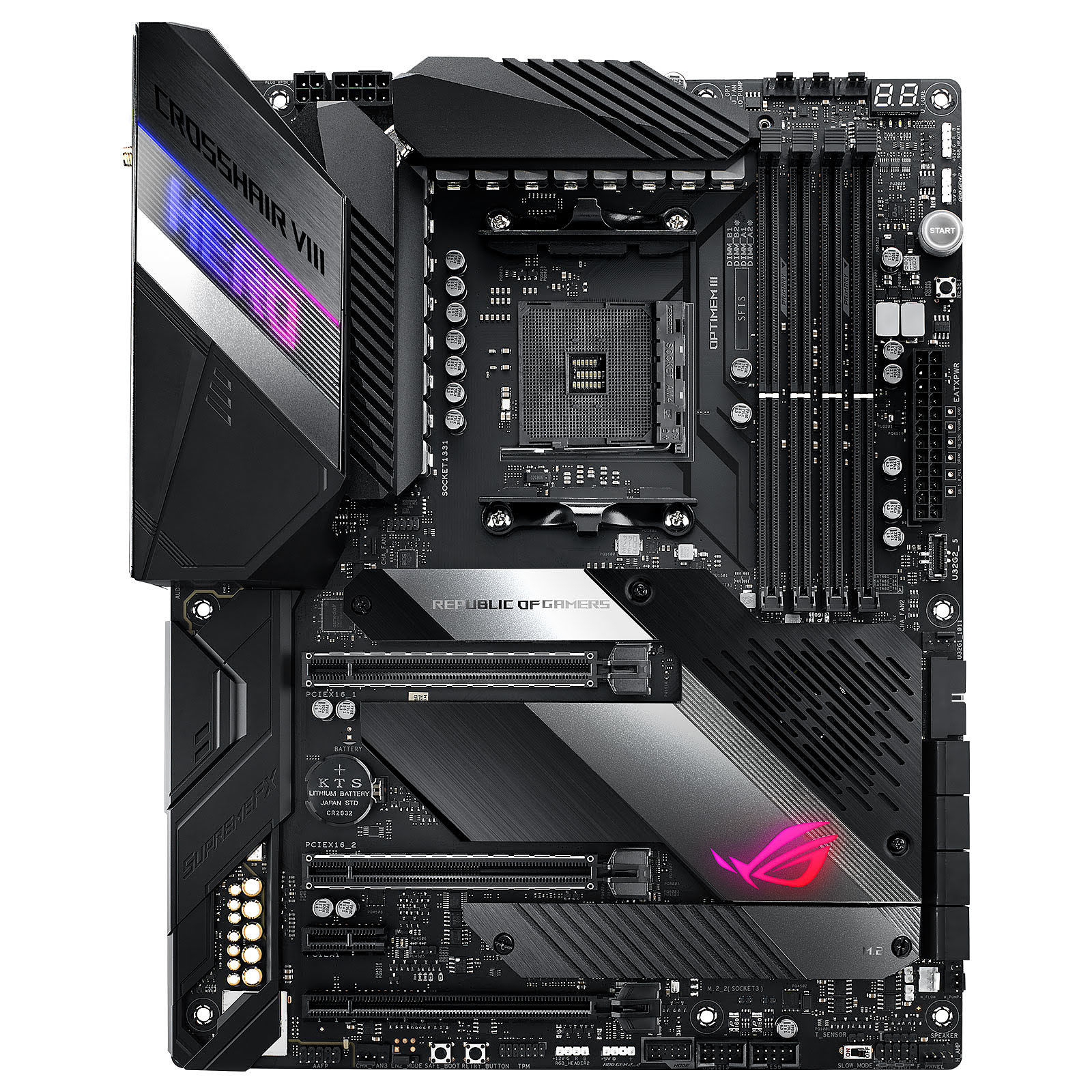 Asus ROG CROSSHAIR VIII HERO(WI-FI) ATX  - Carte mère Asus - 4