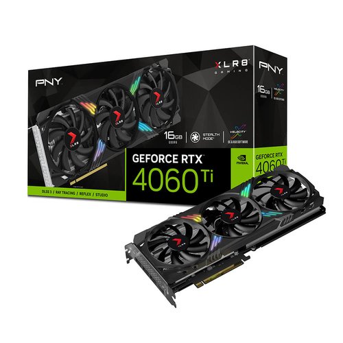 PNY GeForce RTX 4060 Ti 16GB XLR8 Gaming VERTO Edition - Carte graphique - 6