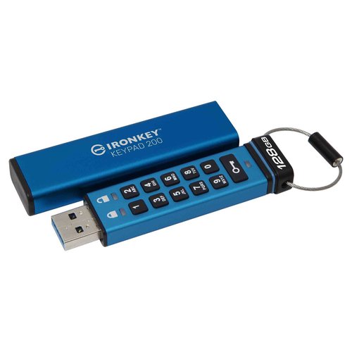 128GB IRONKEY KEYPAD200 AES-256 - Achat / Vente sur grosbill-pro.com - 1