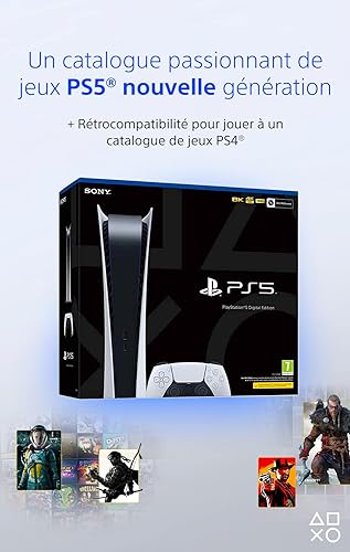 Sony PS5 - Digitale Edition  (B08H98GVK8) - Achat / Vente Console de jeux sur grosbill-pro.com - 2