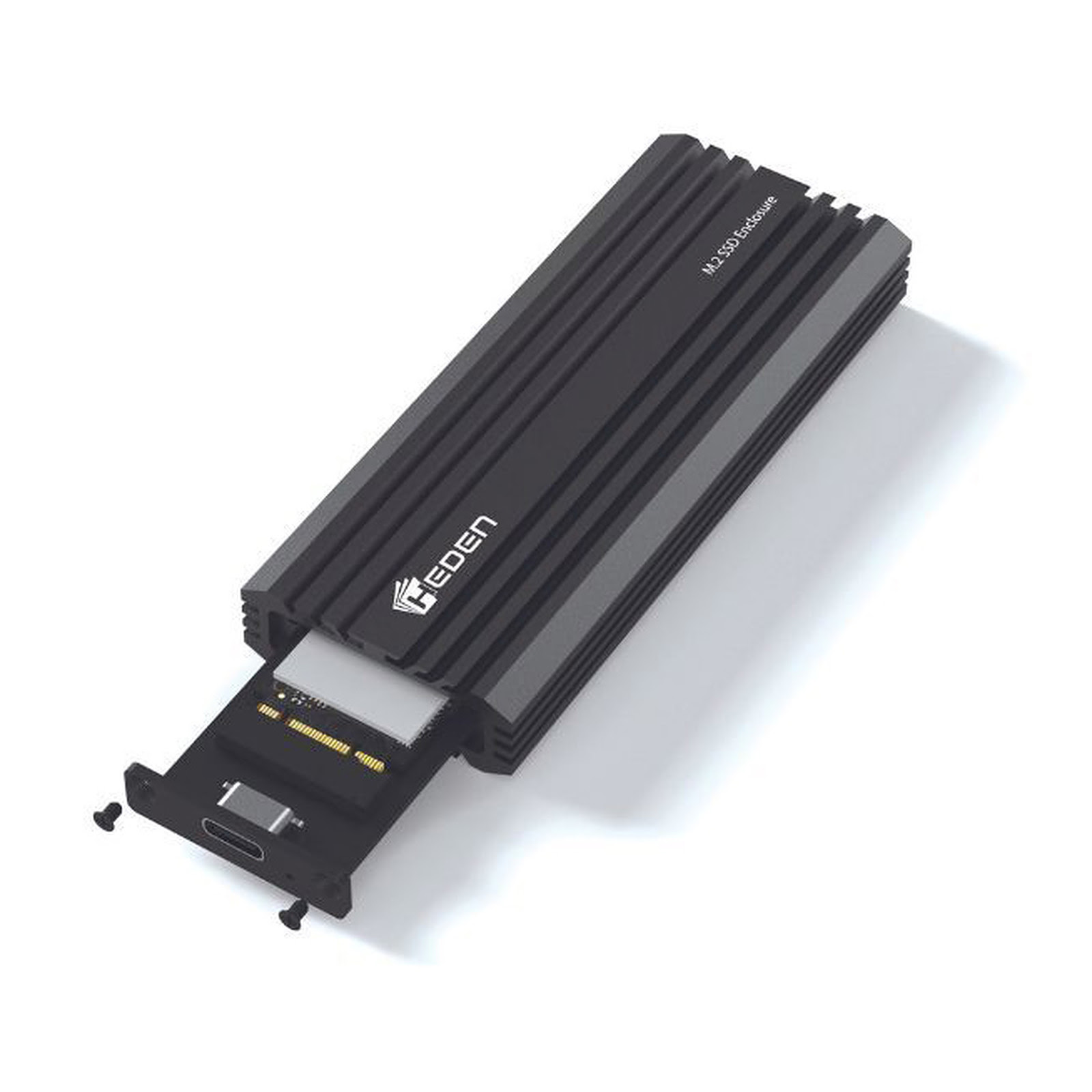 Heden 2.5 USB-C 3.2 Gen.2 pour SSD M.2 NVME/SATA - Boîtier externe