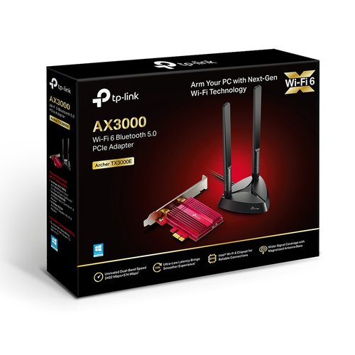 TP-Link PCI-E BT5/Wifi 6 AX3000 - Archer TX3000E - Carte réseau - 2