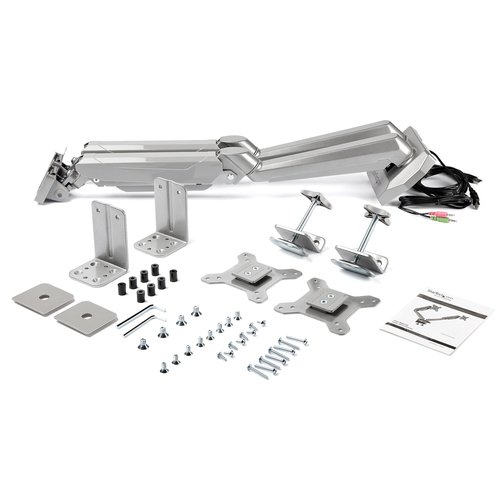 Desk Mount Dual Monitor Arm w/USB/Audio - Achat / Vente sur grosbill-pro.com - 14