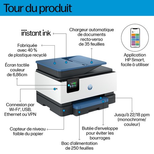 OFFICEJET PRO 9125E MFP - Achat / Vente sur grosbill-pro.com - 8