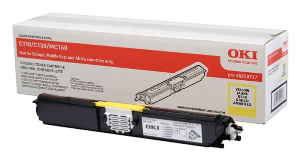 Toner Jaune 1500p - 44250717 pour imprimante Laser Oki - 0