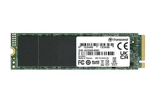 Grosbill Disque SSD Transcend 500Go M.2 NVMe - TS500GMTE115S - 115S
