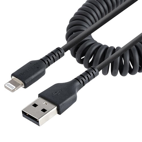 Grosbill Switch StarTech 1m/3ft USB to Lightning Cable Coiled