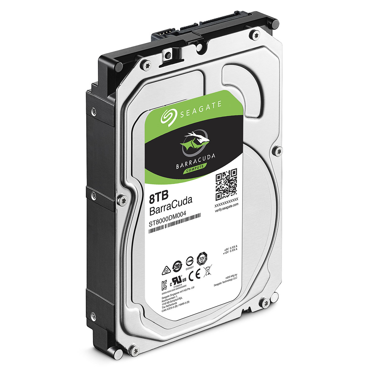 Seagate 8To SATA III 256Mo Barracuda ST8000DM004 - Disque dur 3.5" interne - 0