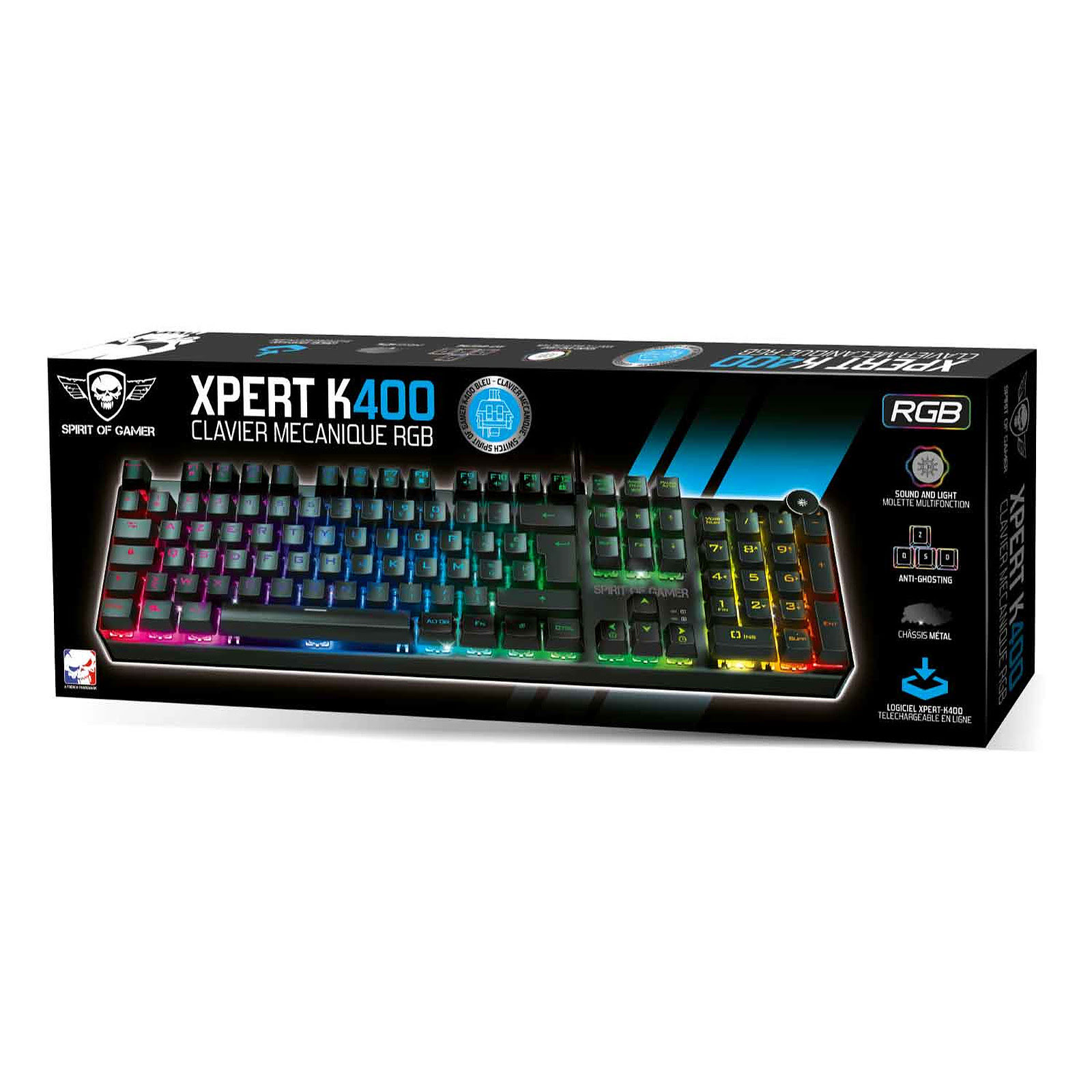 Clavier Gamer Filaire SPIRIT OF GAMER ELITE-K10 - Noir