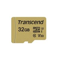 Grosbill Carte mémoire Transcend 32GB UHS-I U3 microSD with Adapter MLC