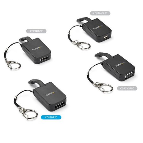 Keychain Adapter - USB C to DP - 4K 60Hz - Achat / Vente sur grosbill-pro.com - 5