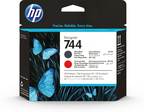 Grosbill Consommable imprimante HP HP Ink/744 Matte Black+Red Printhead
