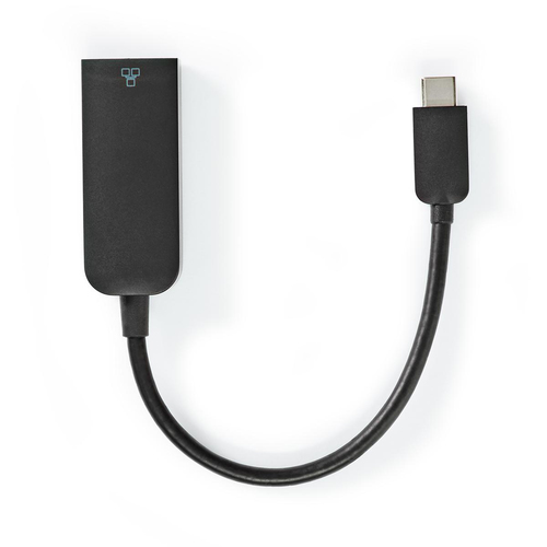 Grosbill Connectique réseau Nedis Adaptateur USB C 3.2 vers RJ45 Femelle - 0.2m Noir